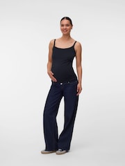 Mamalicious Brown/Black Maternity and Nursing Tops 2 Pack - Image 2 of 5