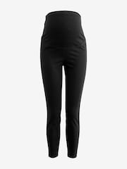 Black Maternity Denim Look Leggings - Image 6 of 9
