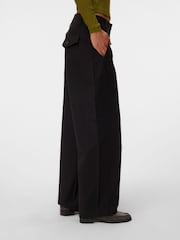 VERO MODA Black Mid Rise Barrel Leg Trousers - Image 3 of 4