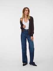 Vero Moda Brown Lightweight Bomber Jacket - Image 2 of 5