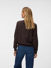 Vero Moda Brown Lightweight Bomber Jacket - Image 3 of 5