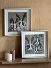 Gallery Home Brown Creature Features II Framed Art Set of 2 - Image 1 of 4
