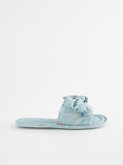 Laura Ashley Green Mosedale Posy Print Open Bow Mule - Image 4 of 8