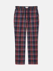 Joules Sleeper Navy Checked Pyjama Bottoms - Image 6 of 8