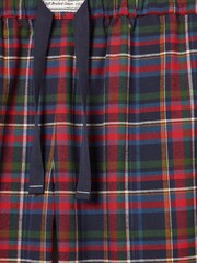 Joules Sleeper Navy Checked Pyjama Bottoms - Image 8 of 8