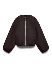 VERO MODA Brown Long Sleeve Bomber Jacket - Image 5 of 5