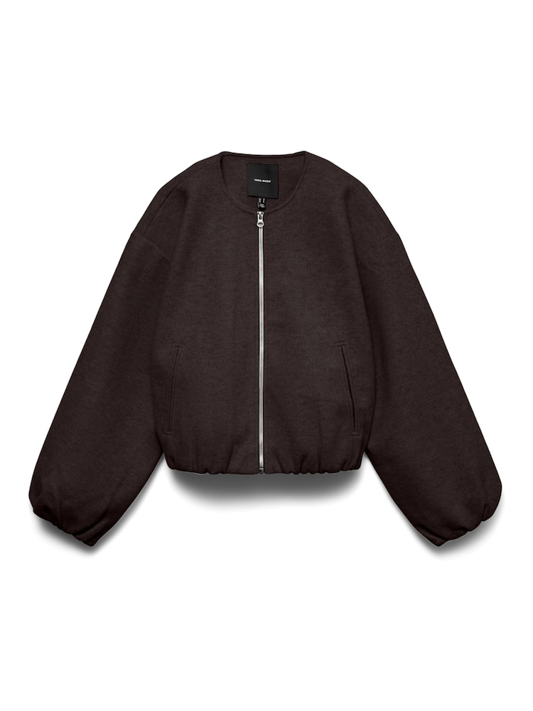 VERO MODA Brown Long Sleeve Bomber Jacket - Image 5 of 5