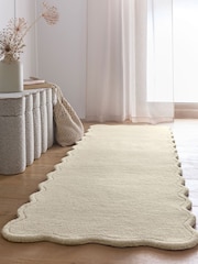 Origin Rugs Cream Scalloped Elsie Runner - Image 1 of 4