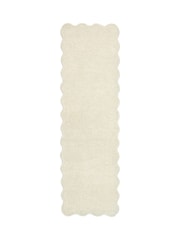 Origin Rugs Cream Scalloped Elsie Runner - Image 2 of 4
