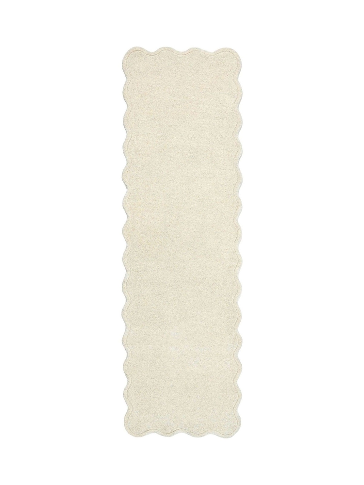 Origin Rugs Cream Scalloped Elsie Runner - Image 2 of 4 Origin Rugs Cream Scalloped Elsie Runner - Image 2 of 4