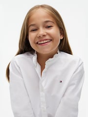 Tommy Hilfiger Essential Relaxed Fit Ruffle Poplin Shirt - Bild 3 von 5