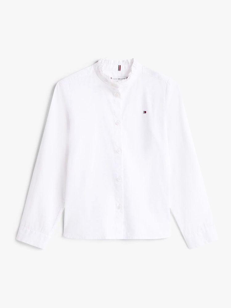 Tommy Hilfiger Essential Relaxed Fit Ruffle Poplin Shirt - Bild 5 von 5