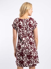 Weird Fish Red Orlando Printed Shift Dress - Image 2 of 7