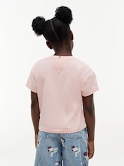 Tommy Hilfiger Pink Peanuts® Flag Graphic Relaxed T-Shirt - Image 2 of 6