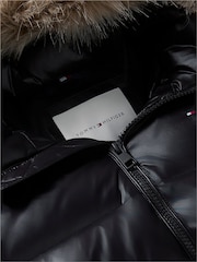 Удлиненная пуховик из искусственного меха Tommy Hilfiger базовый - Изображение 6 6