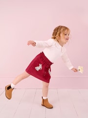 JoJo Maman Bébé Cream Pretty Top With Broderie Collar - Image 5 of 5