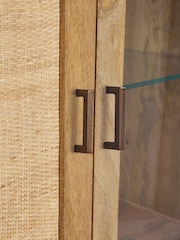 French Connection Mango Wood and Rattan Laredo Sideboard - Image 11 of 11
