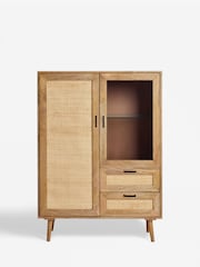 French Connection Mango Wood and Rattan Laredo Sideboard - Image 6 of 11