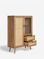 French Connection Mango Wood and Rattan Laredo Sideboard - Image 9 of 11