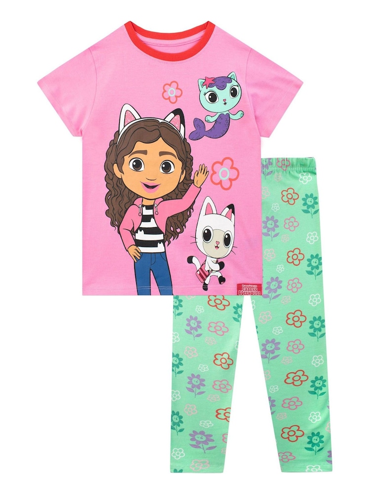 Character Pink/Green Gabbys Dollhouse T-shirt and Leggings - Image 1 of 5 Character Pink/Green Gabbys Dollhouse T-shirt and Leggings - Image 1 of 5