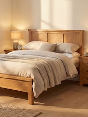 Windward Home Brown Sorrel Panelled Bed Frame - Image 1 of 4