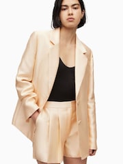 AllSaints Gold London Shimmer Jacket - Image 1 of 7