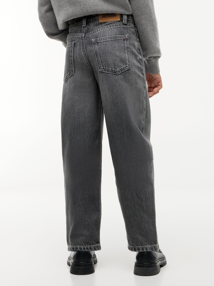 Tommy Hilfiger Grey Barrel Leg Jeans - Image 2 of 6 Tommy Hilfiger Grey Barrel Leg Jeans - Image 2 of 6