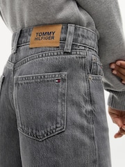 Tommy Hilfiger Grey Barrel Leg Jeans - Image 4 of 6