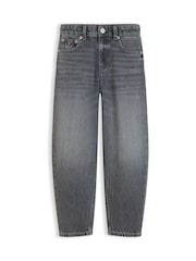 Tommy Hilfiger Grey Barrel Leg Jeans - Image 5 of 6