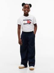 Tommy Hilfiger White Peanuts® Flag Graphic Relaxed T-Shirt - Image 3 of 5