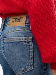 Tommy Hilfiger Blue Mid Wash Flared Jeans - Image 3 of 6