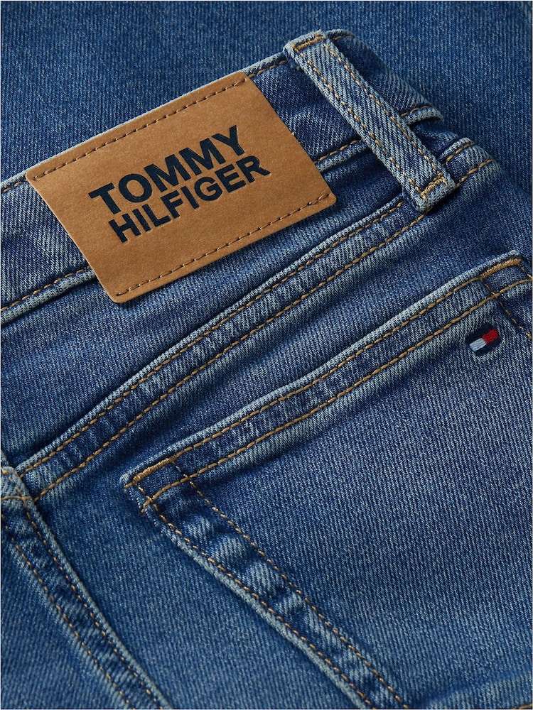 Tommy Hilfiger Blue Mid Wash Flared Jeans - Image 6 of 6