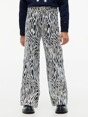 Tommy Hilfiger Blue Mabel Zebra High Rise Wide Leg Jeans - Image 1 of 7
