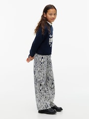 Tommy Hilfiger Blue Mabel Zebra High Rise Wide Leg Jeans - Image 3 of 7