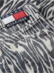 Tommy Hilfiger Blue Mabel Zebra High Rise Wide Leg Jeans - Image 7 of 7