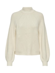 ONLY Textured High Neck Volume Sleeve Jumper - Bilde 5 av 6