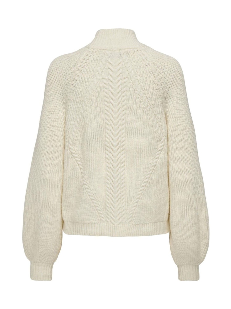ONLY Textured High Neck Volume Sleeve Jumper - Bilde 6 av 6