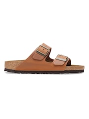 Birkenstock Brown Arizona Oiled Leather Sandals - Image 2 of 3