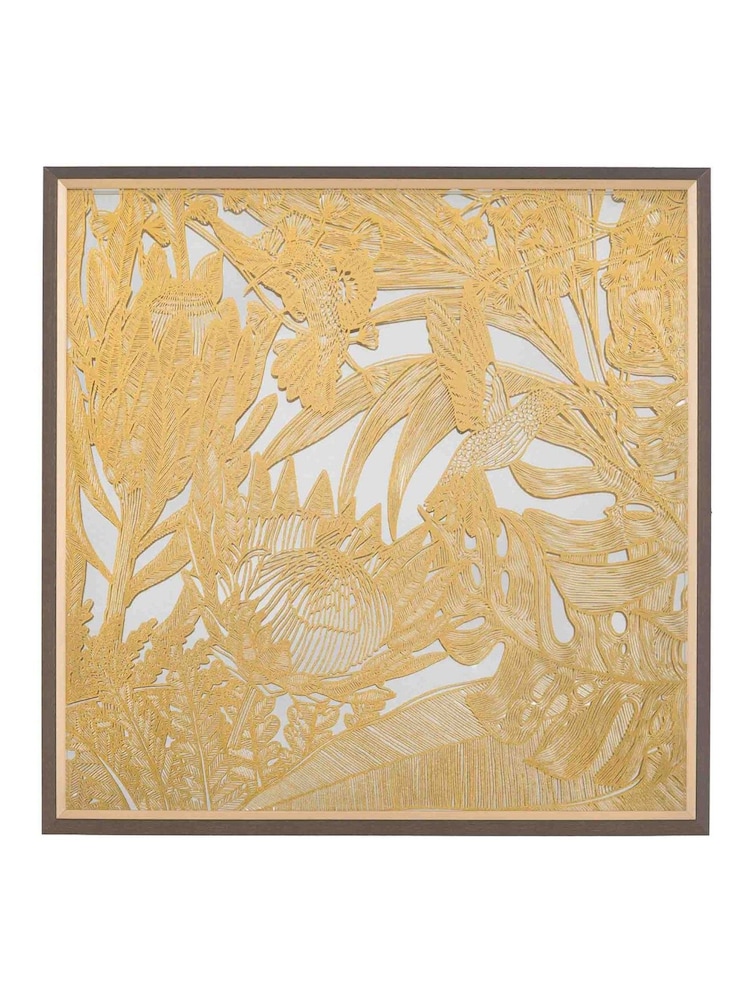 Gallery Home Gold Hummingbird Trance I Art - Image 1 of 4 Gallery Home Gold Hummingbird Trance I Art - Image 1 of 4