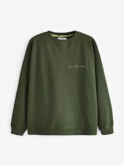 Never Fully Dressed Green 100% Cotton Sweatshirt - Image 4 of 4