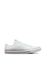 Converse White Leather Chuck Ox Trainers - Image 1 of 8