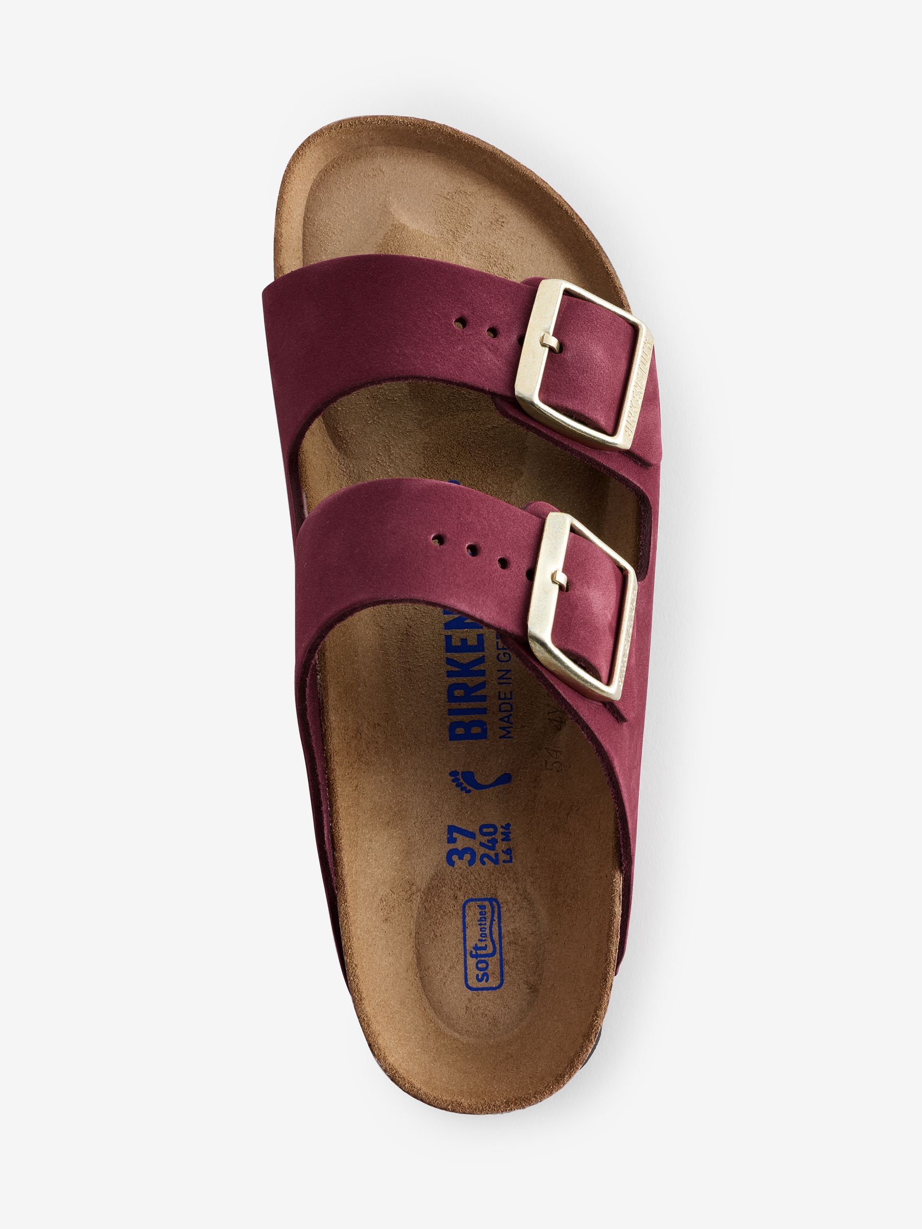 Burgundy birkenstocks deals