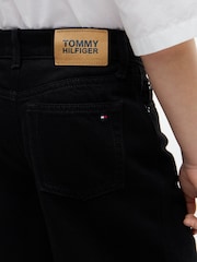 Tommy Hilfiger Black Mabel High Rise Wide Leg Faded Jeans - Image 3 of 6