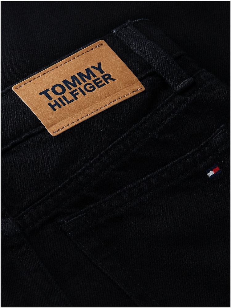 Tommy Hilfiger Black Mabel High Rise Wide Leg Faded Jeans - Image 6 of 6