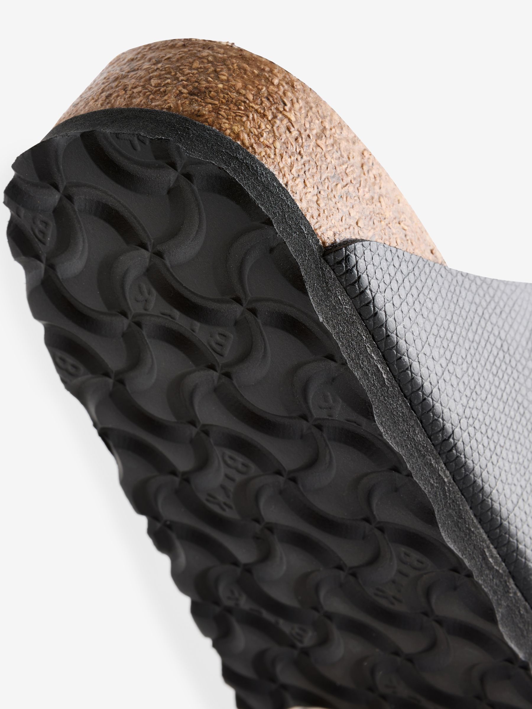 Birkenstock black rubber sandals clearance