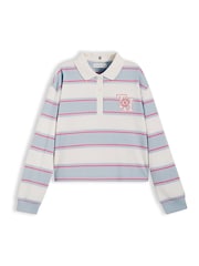 Tommy Hilfiger Stribet langærmet Polo-skjorte med afslappet pasform - Billede 5 af 6