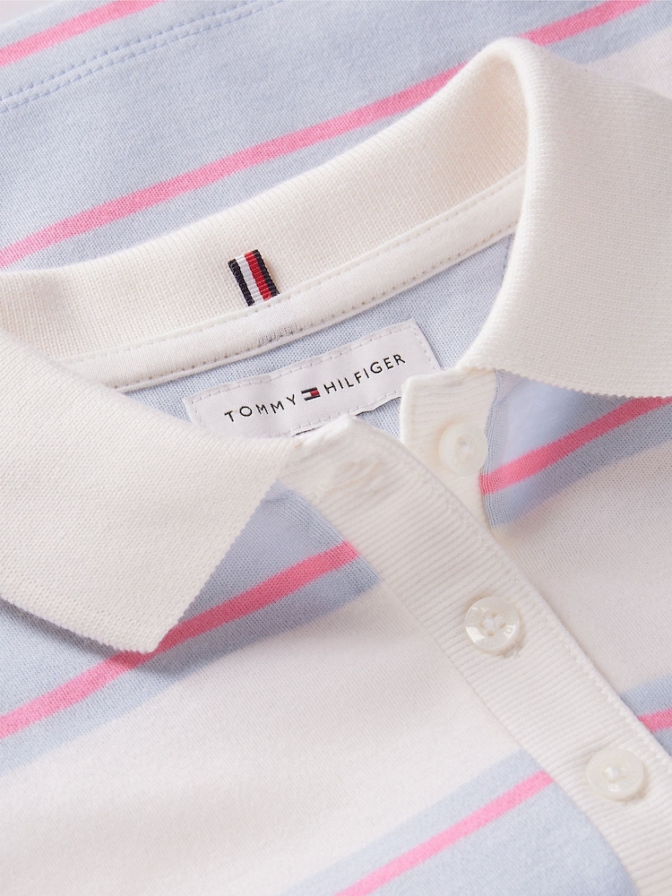 Tommy Hilfiger Stribet langærmet Polo-skjorte med afslappet pasform - Billede 6 af 6