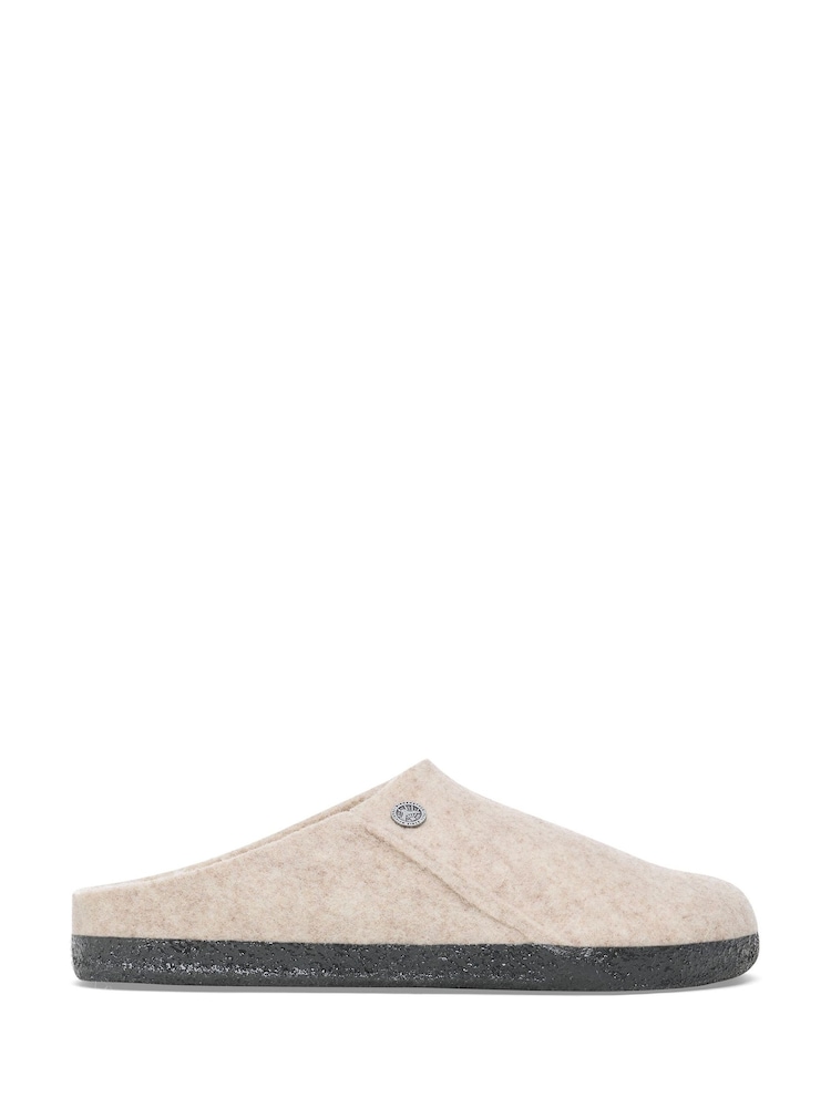 Birkenstock White Zermatt Shearling Slippers - Image 1 of 3