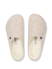 Birkenstock White Zermatt Shearling Slippers - Image 3 of 3