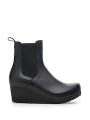 Birkenstock Black Ebba Slip On Leather Boots - Image 5 of 7